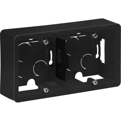 Legrand Коробка для накладного монтажа 2 поста Legrand Inspiria антрацит 673993