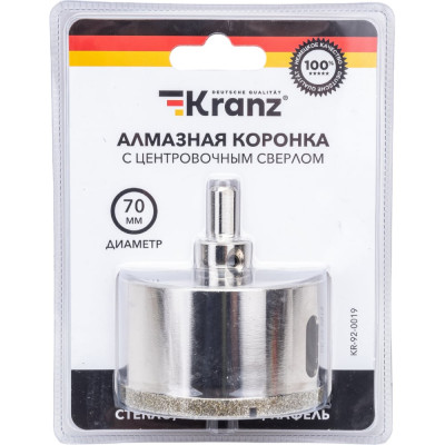 Алмазная коронка по керамограниту KRANZ KR-92-0019