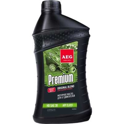 AEG Lubricants AEG Premium HD SAE 30 API SJ/ CF Масло четырехтактное 600 мл 33290