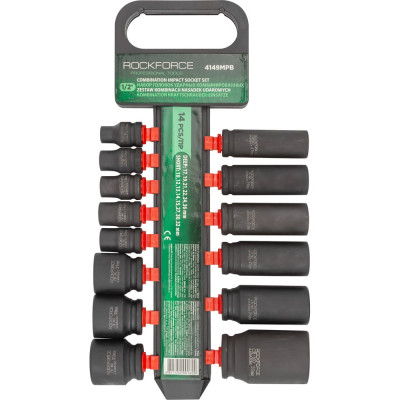 Rockforce Набор головок ударных комбинированный 14пр. RF-4149MPB RF-4149MPB(50487)