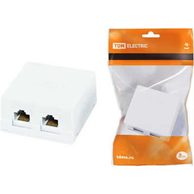 TDM Компьютерная розетка 2xRJ-45 SQ1809-0004