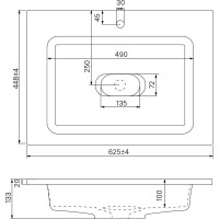 IDDIS Тумба с умывальником подвесная с ящиком белая 60 см Esper ESP60W0i95K