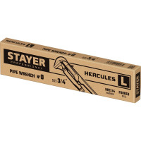 Трубный рычажный ключ  STAYER, прямые губки, № 0,  3/4" 27331-0