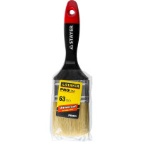 Плоская кисть STAYER Professional Universal светлая натуральная щетина, деревянная ручка, 63мм 2.5&quot; 0104-063