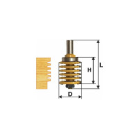Фреза микрошиповая (42х38 мм; хвостовик 12 мм) по дереву Энкор 10617