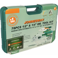 Универсальный набор торцевых головок, 78 предметов, Jonnesway S04H52478S