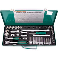 Набор торцевых головок 1/4" и 3/8"DR  57 предметов (ложемент) Jonnesway S04H3157ST (S04H3157SP)