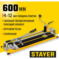 Роликовый усиленный плиткорез с круговым резаком STAYER Master 600 мм 3310-60