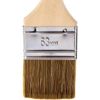 Плоская кисть STAYER LASUR смешанная щетина, деревянная ручка, для высокотекучих ЛКМ, 63мм, 2.5" 01031-63