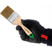 Плоская кисть STAYER LASUR смешанная щетина, деревянная ручка, для высокотекучих ЛКМ, 63мм, 2.5" 01031-63