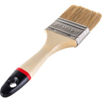 Плоская кисть STAYER UNIVERSAL-EURO светлая натуральная щетина, деревянная ручка, 63мм, 2,5" 0102-063