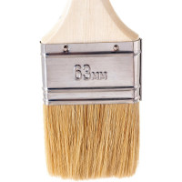 Плоская кисть STAYER UNIVERSAL-EURO светлая натуральная щетина, деревянная ручка, 63мм, 2,5" 0102-063