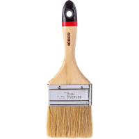 Плоская кисть STAYER UNIVERSAL-EURO светлая натуральная щетина, деревянная ручка, 63мм, 2,5" 0102-063