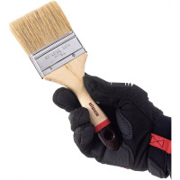 Плоская кисть STAYER UNIVERSAL-EURO светлая натуральная щетина, деревянная ручка, 63мм, 2,5" 0102-063