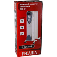 Масляный радиатор Ресанта ОМ-5Н 67/3/6