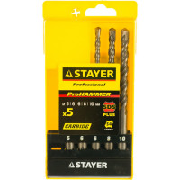 Набор буров SDS-plus 5 шт. по бетону Stayer 2930-H5