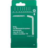 Комплект угловых ключей TORX Jonnesway H08MTP09S