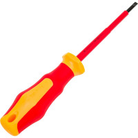 Диэлектрическая шлицевая отвертка SHTOK 1000В 4.0x100 мм 09201