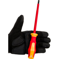 Диэлектрическая шлицевая отвертка SHTOK 1000В 6.5x150 мм 09203