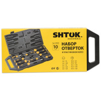 Набор отверток SHTOK 10 шт. кейс 09904