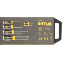 Набор отверток SHTOK 10 шт. кейс 09904