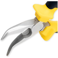 Диэлектрические изогнутые тонкогубцы SHTOK 1000В 160 мм 08107