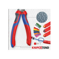 Бокорезы KNIPEX 160 мм, хром, 3-комп ручки KN-7005160