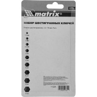 Набор имбусовых ключей MATRIX 11226