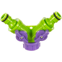 Разветвитель 2-х канальный, регулируемый, со штуцерами (G3/4") PALISAD 66426