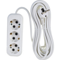 Трехместный сетевой удлинитель с заземлением LUX У3-Е, 7м, 4606400414667