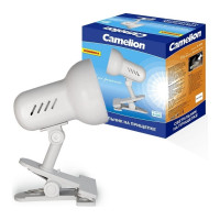 Настольный светильник-прищепка Camelion H-035 белый, металл, 220В, 40 Вт 7198