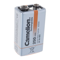 Аккумулятор Camelion 9V-250mAh Ni-Mh BL-1, 9В 5014