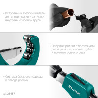 Труборез для труб из цветных металлов 6-67 мм KRAFTOOL Universal 23487