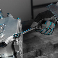 Набор комбинированных ключей с трещоткой 8-19 мм GROSS 14890