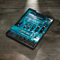 Набор комбинированных ключей с трещоткой 8-19 мм GROSS 14890