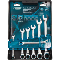 Набор комбинированных ключей с трещоткой 8-19 мм GROSS 14890