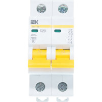 Автоматический выключатель IEK ВА47-29 2п, 20А, С, 4.5кА, MVA20-2-020-C