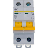 Выключатель автоматический ВА47-29 2p, 25А, С 4.5кА IEK MVA20-2-025-C