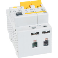 Дифавтомат АД-12 2п, C, 16А, 30мА IEK MAD10-2-016-C-030