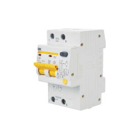 Выключатель авт. диф. тока IEK 2п 3 мод. C 50A 30mA тип AC 4.5kA АД-12 ИЭК MAD10-2-050-C-030