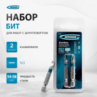 Набор бит (сталь S2; SL 5х50 мм; 2 шт.) GROSS 11376