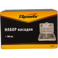 Набор бит и адаптеры для бит (100 предметов) в пластиковом боксе SPARTA 113975
