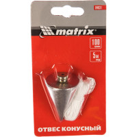Отвес конусный (100 г; шнур 5 м) MATRIX 84831