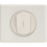 Лицевая панель Legrand Программа Celiane выключатель/переключатель Кат. № 0 670 01/02/31/32 с подсветкой белый 068003