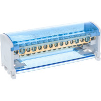 Шины на DIN-рейку в корпусе IEK YND10-2-15-125 (кросс-модуль), 2х15