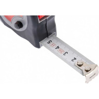 Рулетка MATRIX Continuous fixation, 3 м х 16 мм, обрезиненный корпус, плавная фиксация// 31086