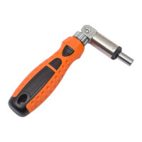 Реверсивная отвертка с шарниром, битами и головками 19 шт SPARTA 115545