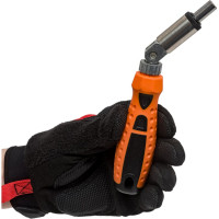 Реверсивная отвертка с шарниром, битами и головками 19 шт SPARTA 115545