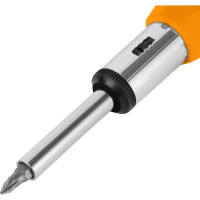 Реверсивная отвертка с набором бит 9 шт SPARTA CrV 115455