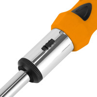 Реверсивная отвертка с набором бит 9 шт SPARTA CrV 115455